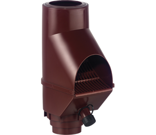 RG910 Regenwaterbuis filter 3P Techniek Kleur Bruin - Bladscheider Vulfunctie